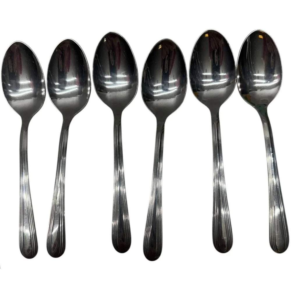 SILCO Stainless Steel Flatware‎ Set 21 Pc Forks Knives Spoons Commercial Grade